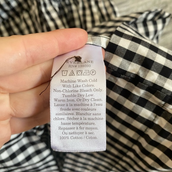 Everlane Black and White Gingham Dress - Picture 4 of 6